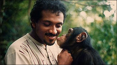 Bala and Bruno the chimp