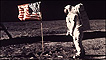Buzz Aldrin on the moon in 1969