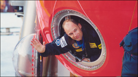 Bertrand Piccard - preparing for take off