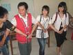 The group plays Saisiyat tribal instruments strapped to their backs