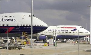BA planes