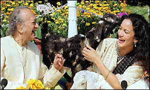Ravi Shankar  and daughter Anoushka