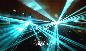 Clubbers celebrate on Millennium Eve