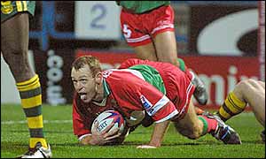 Kris Tassell scored three tries for the Wildcats
