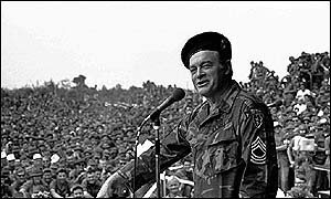 Bob Hope entertaining US troops in Vietnam, 1970