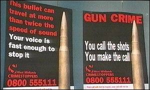 West Midlands Police gun poster