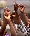 Protesters in Ivory Coast
