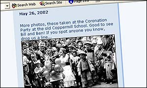 Screen grab of website