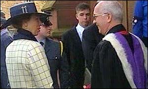 Princess Royal at church