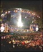 Concert crowd