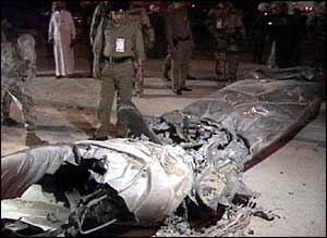 Scud missile after landing   BBC