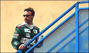 Eddie Irvine is fed up with his uncompetitive Jaguar