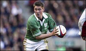 Ronan O'Gara in action against England in February