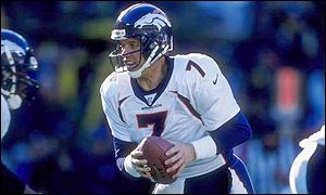 John Elway in action for the Denver Broncos