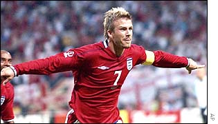 England captain David Beckham