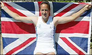Jane O'Donoghue flies the flag at Wimbledon