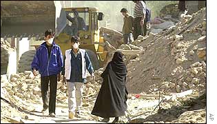 Recovery work in Changooreh village 