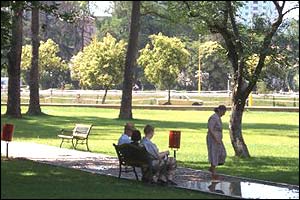 Tirana's central park