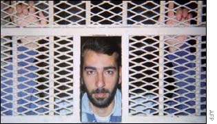 Muhanad al-Taher in a prison cell 