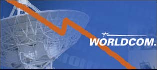 WorldCom shares/graphic
