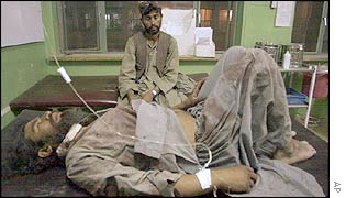 Victims at Kandahar hospital