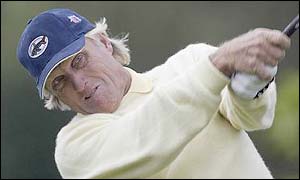 Australian Greg Norman was making his first European appearance of the season