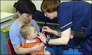 Vaccine rates are low in the area affected