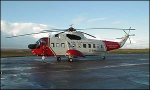 Stornoway coastguard helicopter