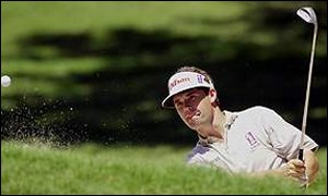 Padraig Harrington eagled the last hole of his third round at the K Club