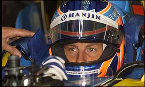 Jenson Button is driving for his Formula One furture at the moment