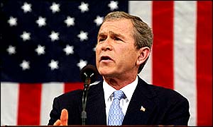 George W Bush in New York