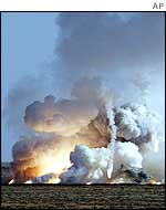 Crash explosion