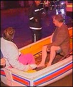 Residents in boat