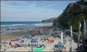 Watergate Bay near Newquay