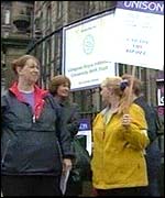 Women on picket