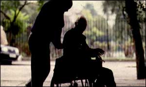 Man in wheelchair