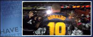 Ronaldo played only a handful of games for Inter Milan 
