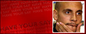 Rio Ferdinand can expect a hostile reception 