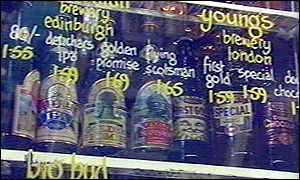 Alcohol shelf
