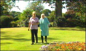 Patient and nurse