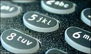 Telephone keypad