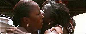 Grieving women