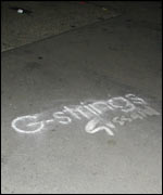 Gossard pavement ad