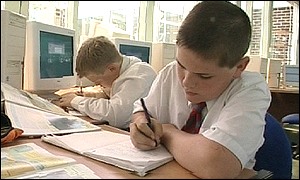 Pupils in classroom