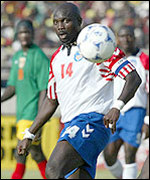 Weah in action against Mali in the Nations Cup