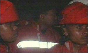 Rescue workers