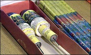 Fireworks in a box