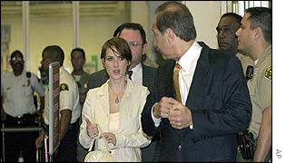 Winona Ryder outside court  