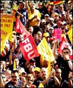 FBU demonstration