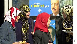 Erdogan supporters 